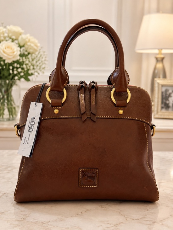 Dooney & Bourke Handbags - NWT, CHESTNUT Dooney & Bourke Florentine Leather Cameron Satchel